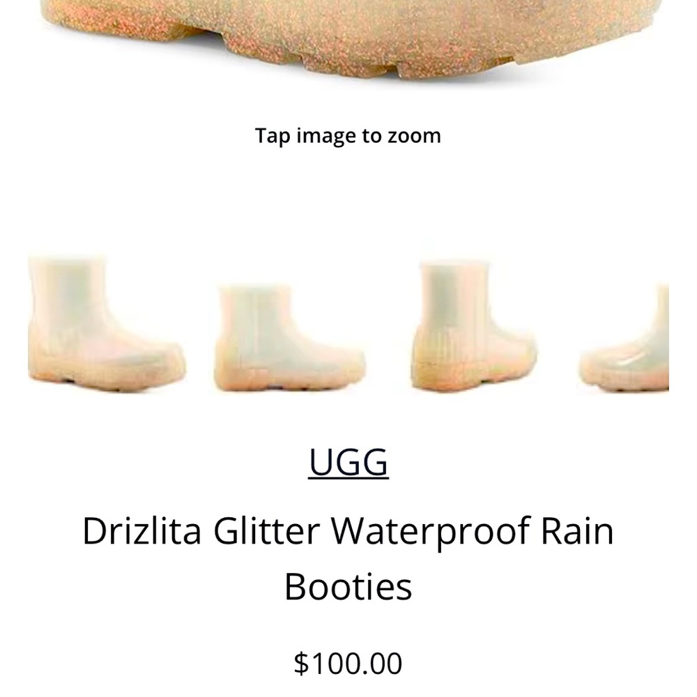 UGG SOLD!!!!!!!!
Drizlita Glitter Waterproof Rain Booties 11M☔️